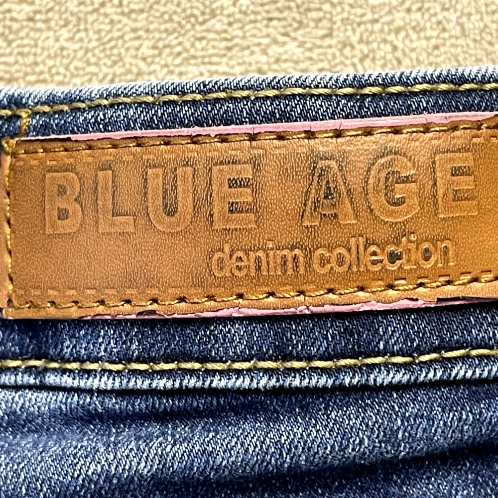 Blue Age Denim Collection Women Size 1 High Rise Skinny Jeans Ripped Distressed - Picture 12 of 13